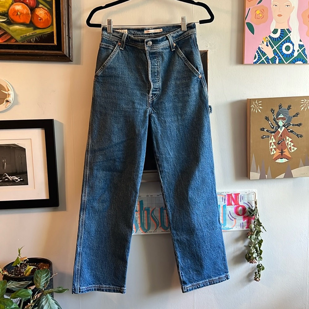 Levi's Ribcage Ankle Utility Straight Leg Jeans Carpenter